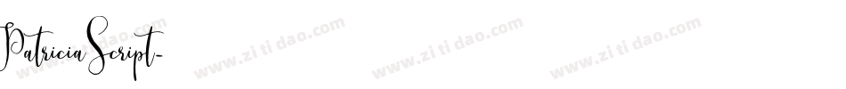 Patricia Script字体转换